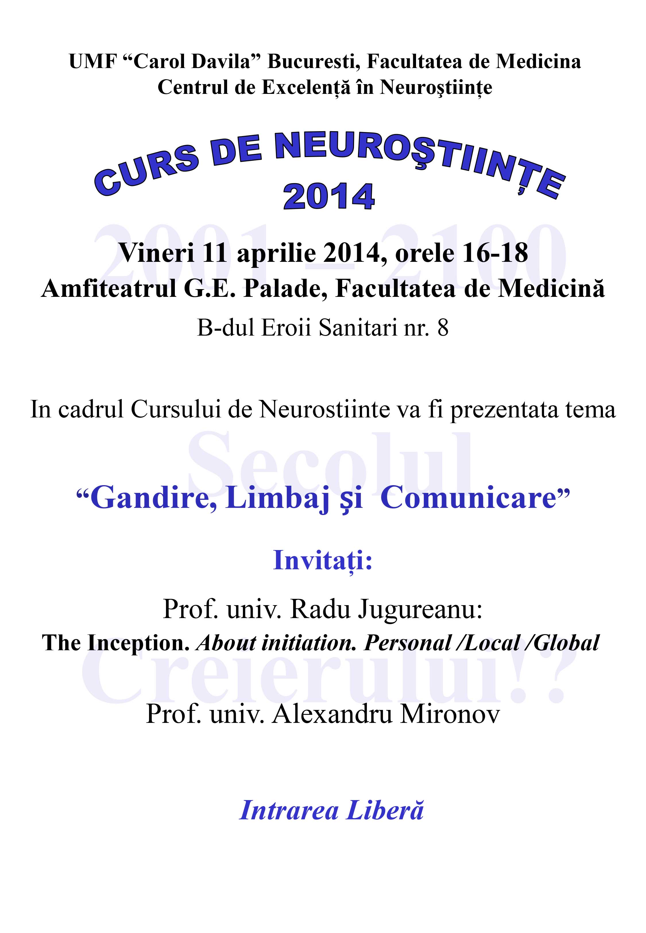 Laboratorul de Neuroştiinţe din cadrul UMF “Carol Davila”